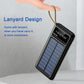 Solar Powered Power Bank 20000Mah With LED Light