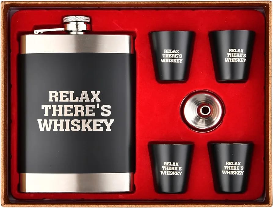 Hip Flask Gift Set for Men