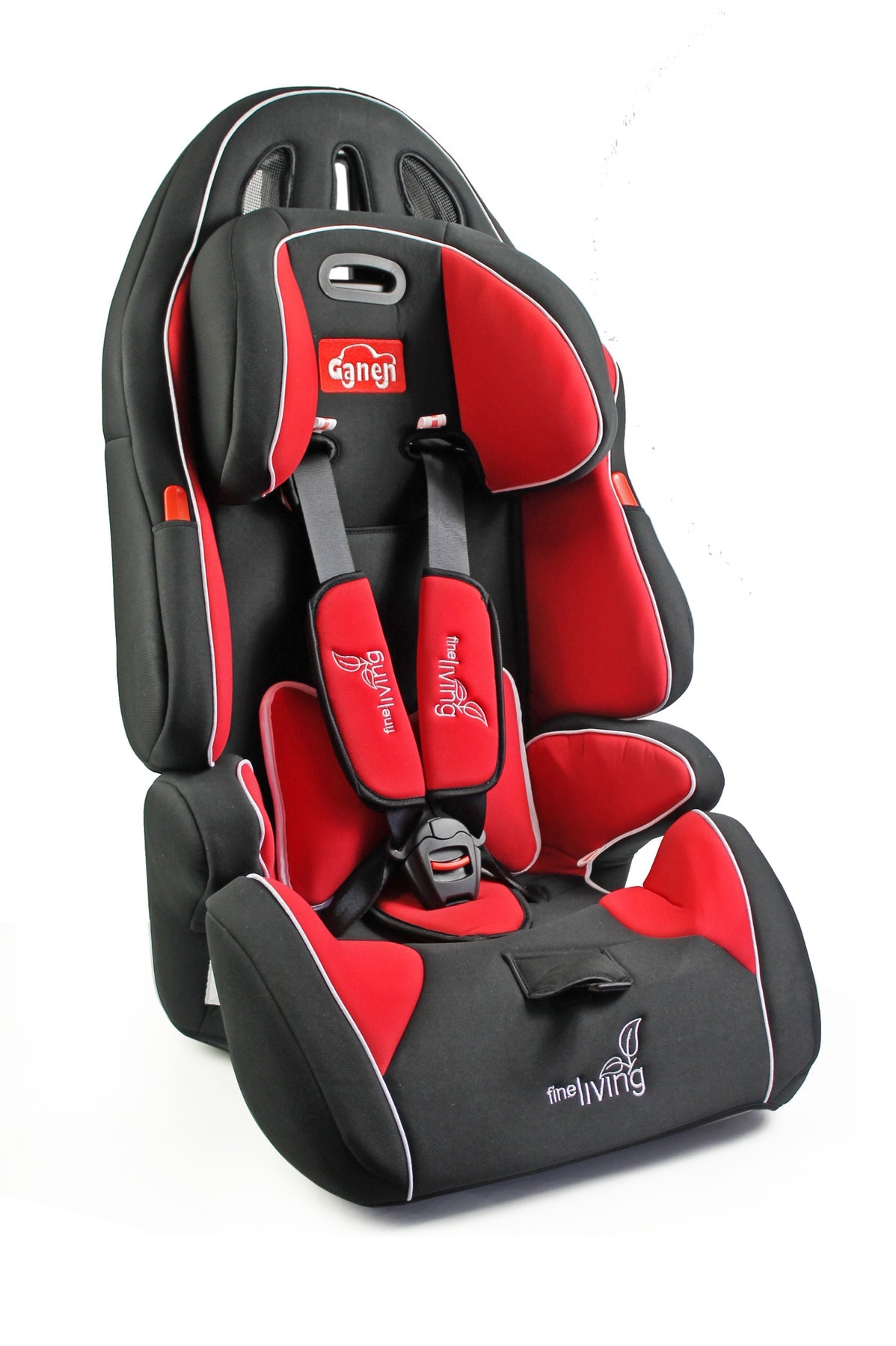Red and black car seat top