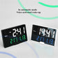 LED Digital Alarm Clock With Temperature + Day-Black