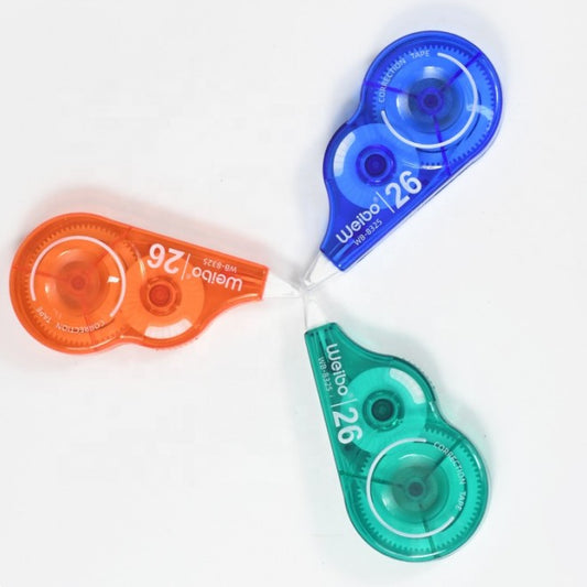 Ergonomic Handle White Out Correction Tape For School Stationery Office Use