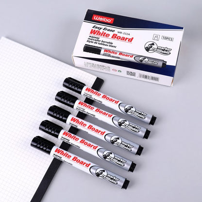 WEIBO Classic And Durable Dry Erase Whiteboard Marker Pen 10pcs