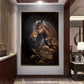 Brown Horse Canvas Art Print 80x80Cm