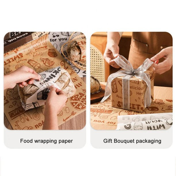 High Temperature Resistant, Waterproof and Greaseproof Baking Paper,Non-Stick Baking Parchment Paper Roll for Cooking, Grilling, Steaming and Air