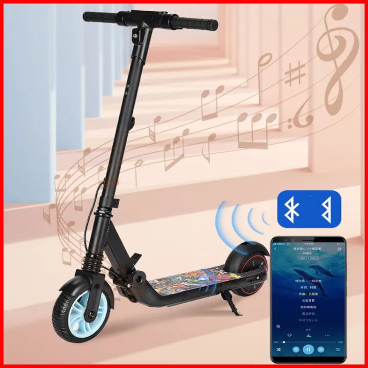 Children's folding electric scooter with large wheels 6.5 inch