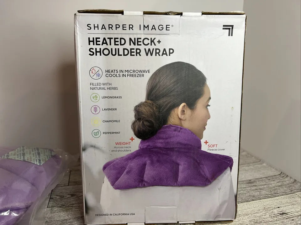 Sharper Image Heated Neck and Shoulder Aromatherapy Wrap Body Massager