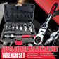 20Pcs Set Removable Movable Head Ratchet Wrench Durable Ratchet Combination Labor-Saving Automobile Maintenance Tool Set