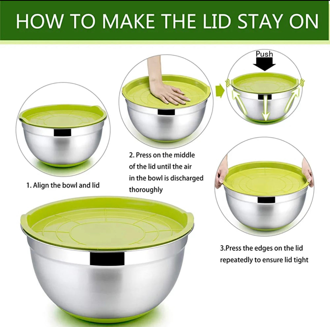 5pc Salad Bowl + Cover