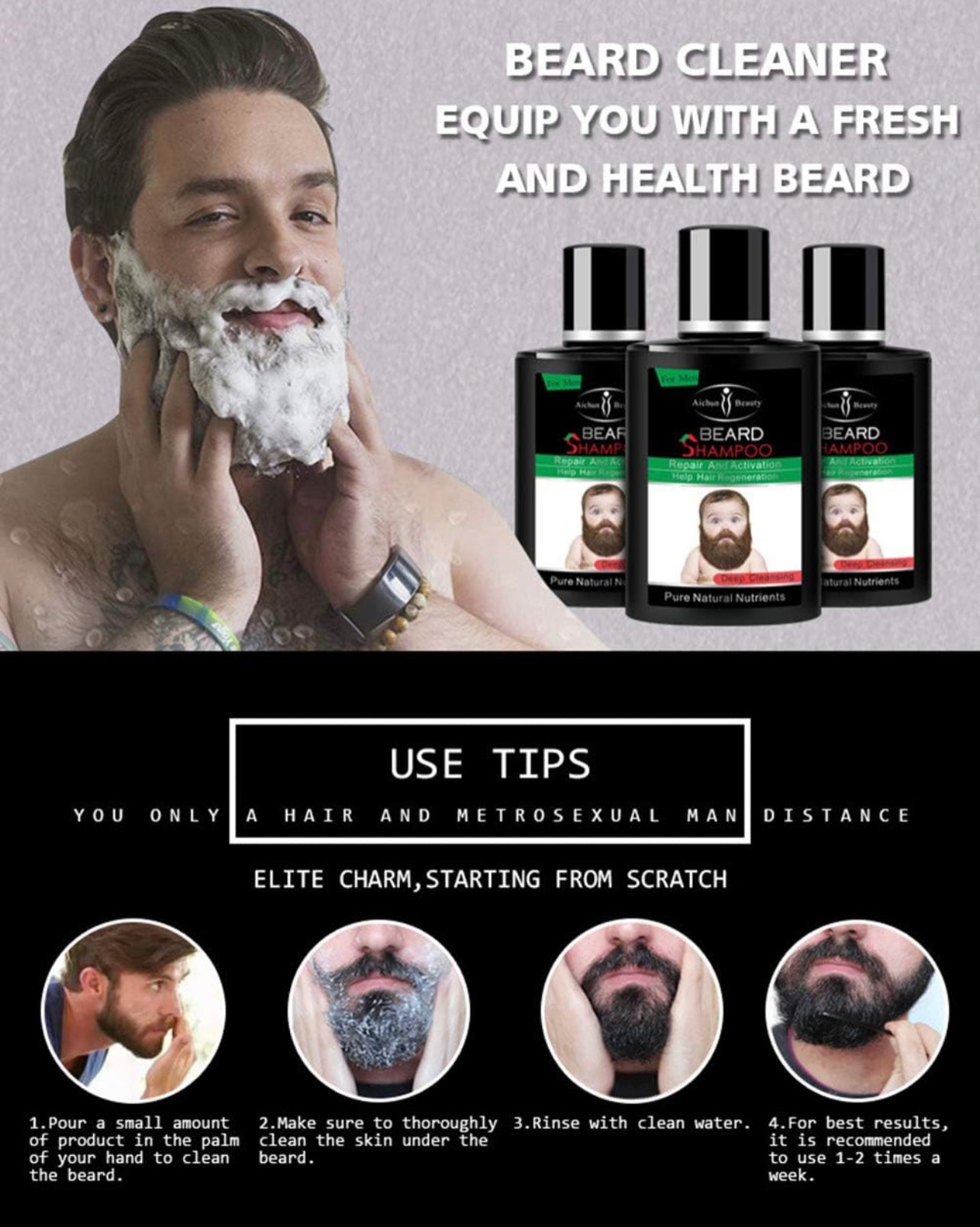 Men’s Beauty Beard Shampoo