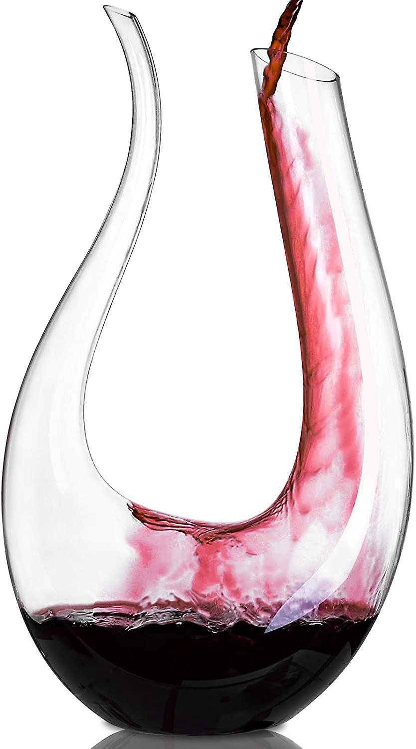 U-shape Wine Carafe Set Made Of Crystal Glass