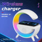 Bluetooth Speaker 3 in1 + Wireless Charger + Led Lamp Model BT 2301 Bluetooth Wireless Charging LED RGB Convenient mobile charging