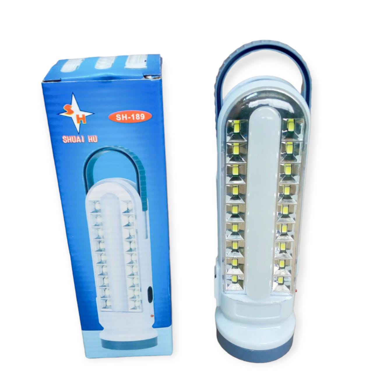 Rechargeable LED Emergency Light 2 Settings + Torch and Battery Operated