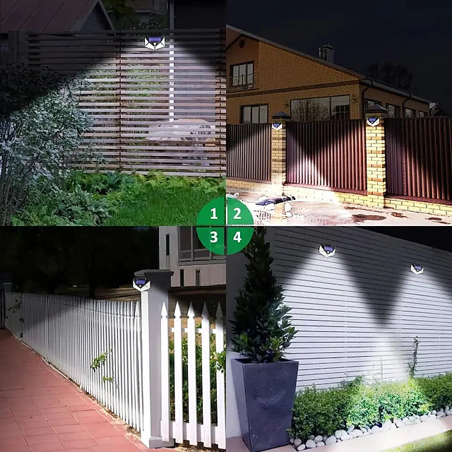 Solar Motion Sensor  Wall Light Combo 4pack