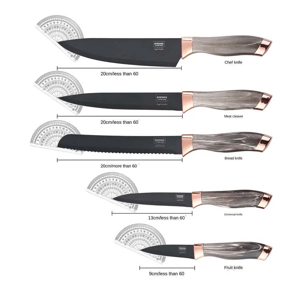 7pcs Kitchen Knife Sets with Grindstone