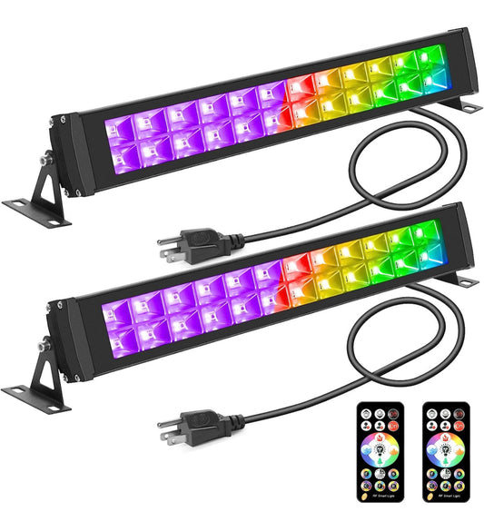 48W LED Black Light Bars, Outdoor Color Changing RGB