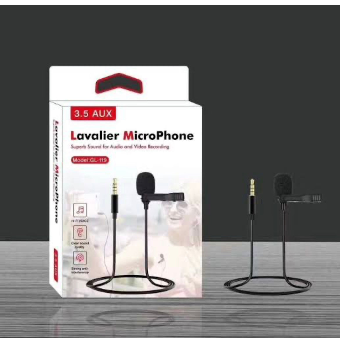 3.5 AUX Lavalier Microphone GL-119