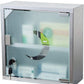 Stainless Steel Medicine Cabinet with Lock & Magnetic Door