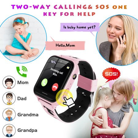 Smart Watch for Boys Girls, Kids Smartwatch with Call SOS