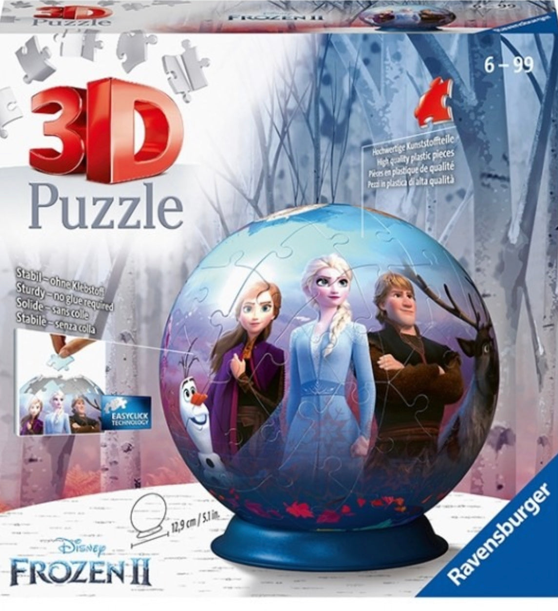 Ravensburger Frozen 2 Ball Puzzle 72pc