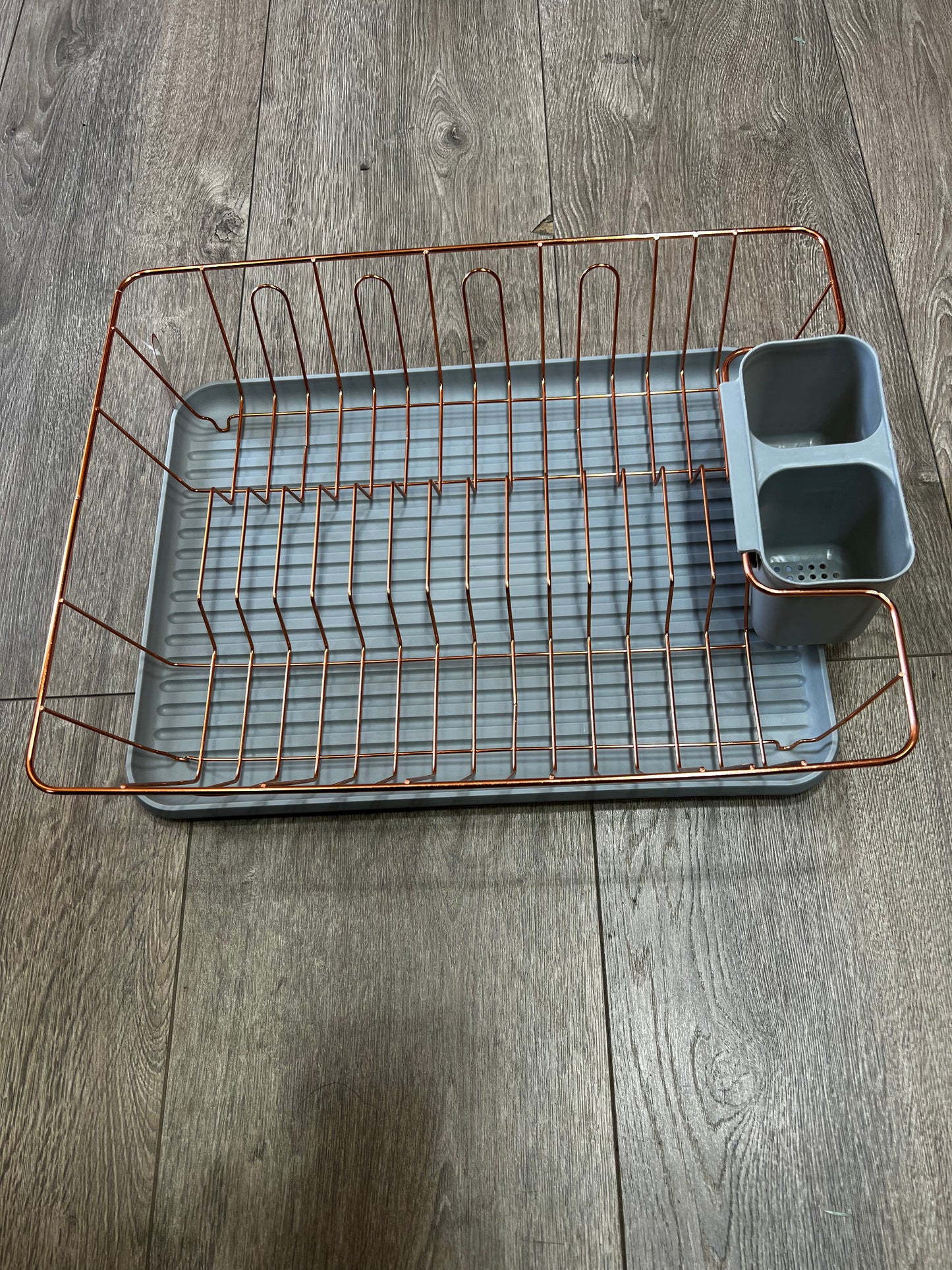 Rose Gold Dish Rack With Drip Tray