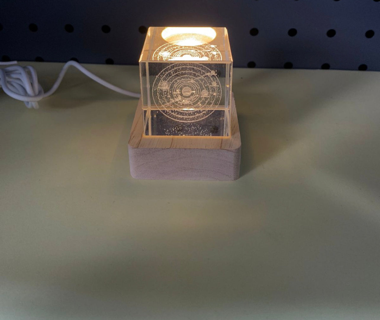 3D Engraved Crystal Cube