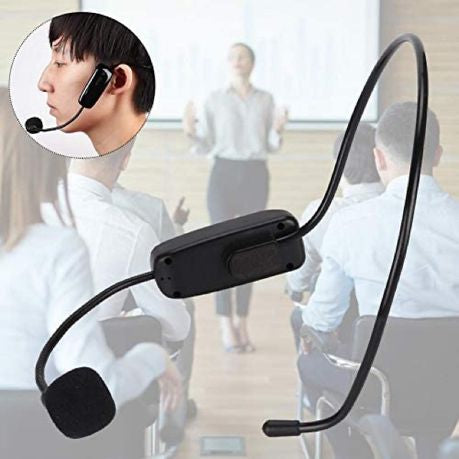 Wireless Microphone Headset - 10M Range - UHF for Voice Amplifier