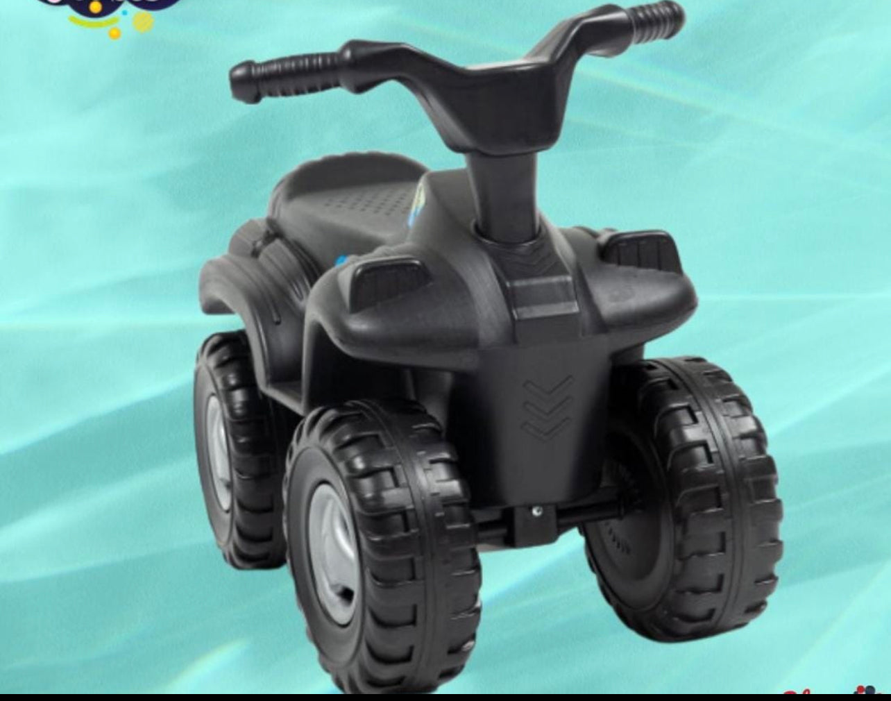 Black Plastic Push Quad Bike