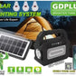 Solar Light Kit - GD-8080 Outdoor Solar Lighting System - 3 Bulb GD-8080 LED Solar Light Kit