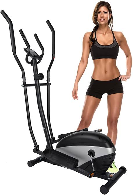 Pro-Sportz Fitness EH 260S Elliptical Cross Trainer with Hand Pulse, Adjustable Resistance and LCD Display, Home Gym