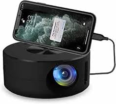 1080P Mini Projector, Portable Movie Projector with Rich Interface and Inbuilt Speaker