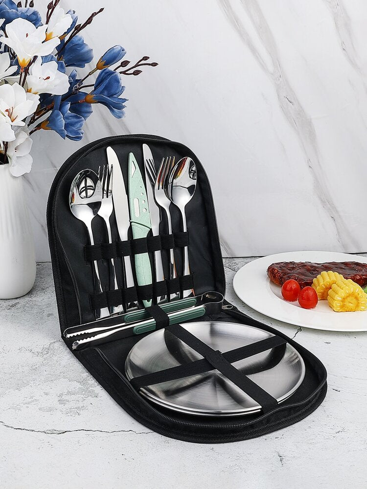 10pc On-The-Go Cutlery Set