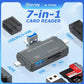 7 In 1 Multifunction USB 2.0 Type C/IOS Memory Card Reader Adapter OTG TF/SD Card