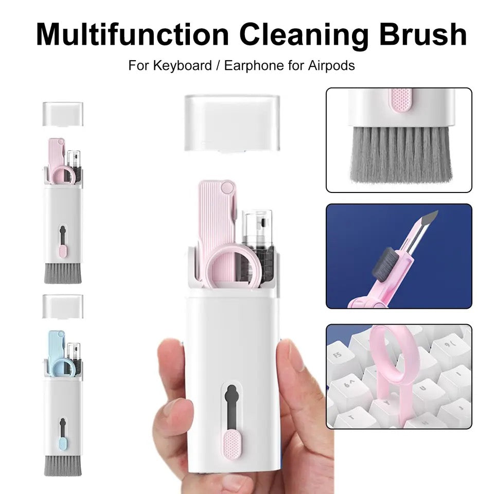 Mobile Phone Dust Brushes Kit Universal Keycap Puller Kit Retractable Headphone Clean Pens for Headset Dust Cleaning