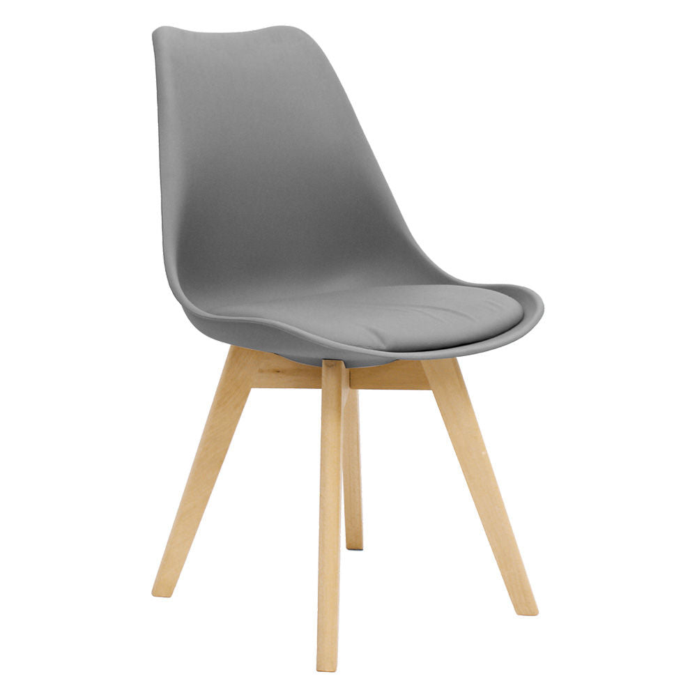 Luna Plastic Chair, Grey