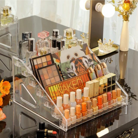 Acrylic 7 Tier Makeup Nail Polish Storage Organiser