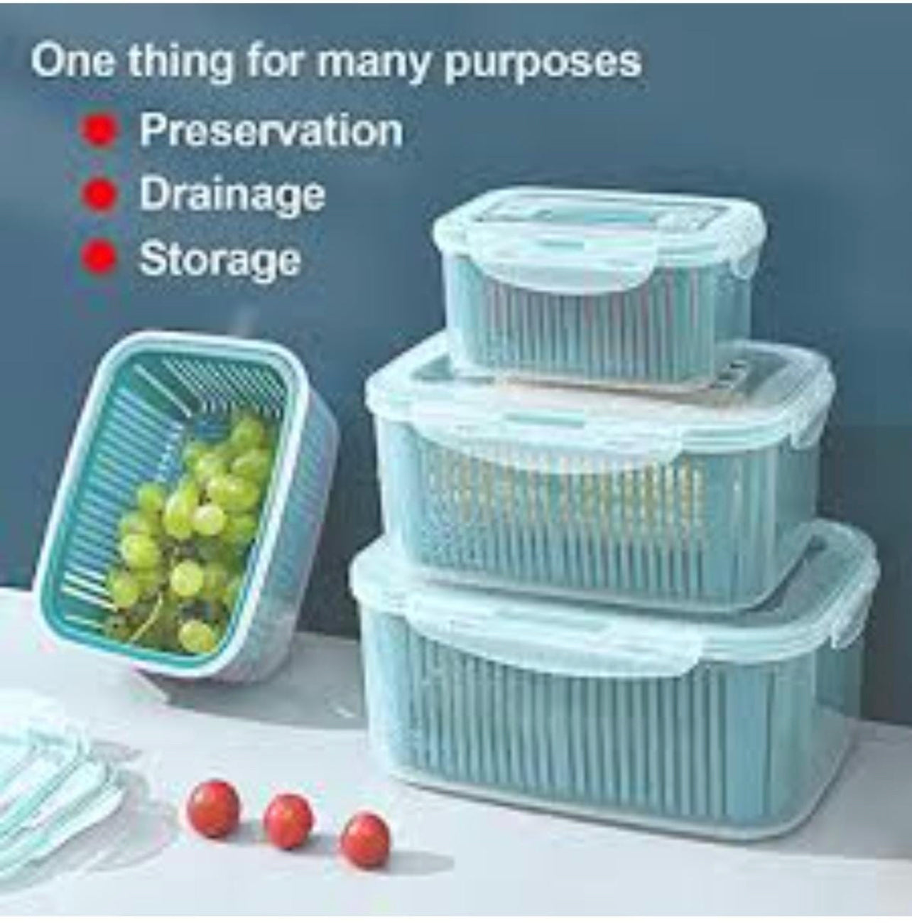 Refrigerator Kitchen Container Set 5pc