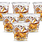 Whiskey Glass Diamond Cut 6pc