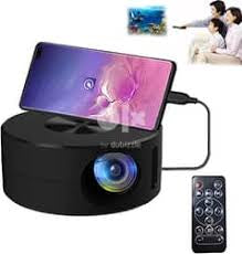 1080P Mini Projector, Portable Movie Projector with Rich Interface and Inbuilt Speaker