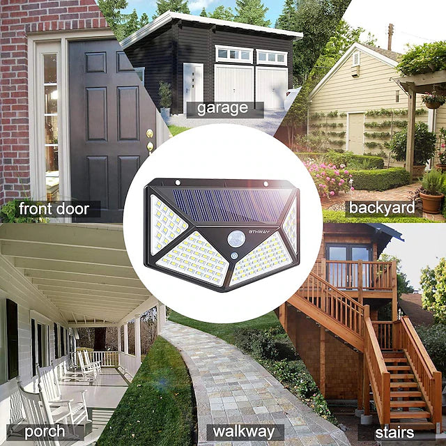 Solar Motion Sensor  Wall Light Combo 4pack