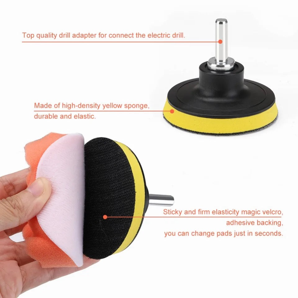 Polishing Pad Kit - Car Polishing Pad with Drill Adapter