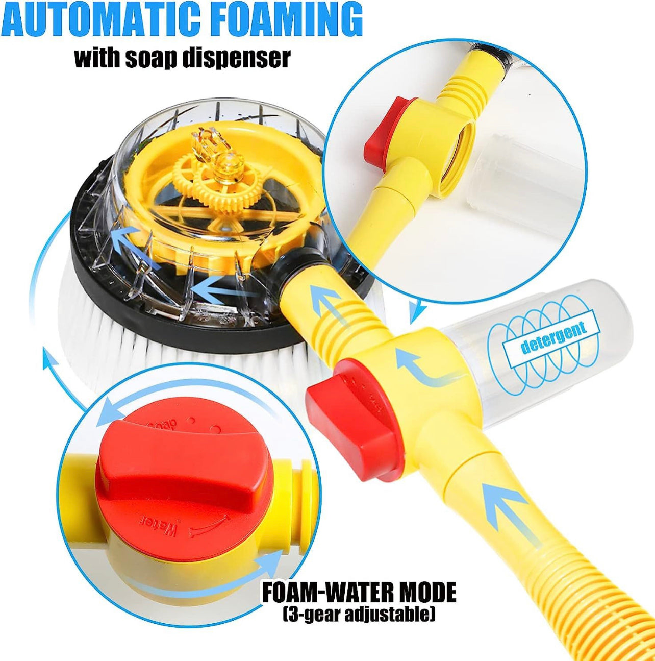 $21.22 Car Wash Brush Kit: Ultimate Cleaning Power with 360° Spin & Ex