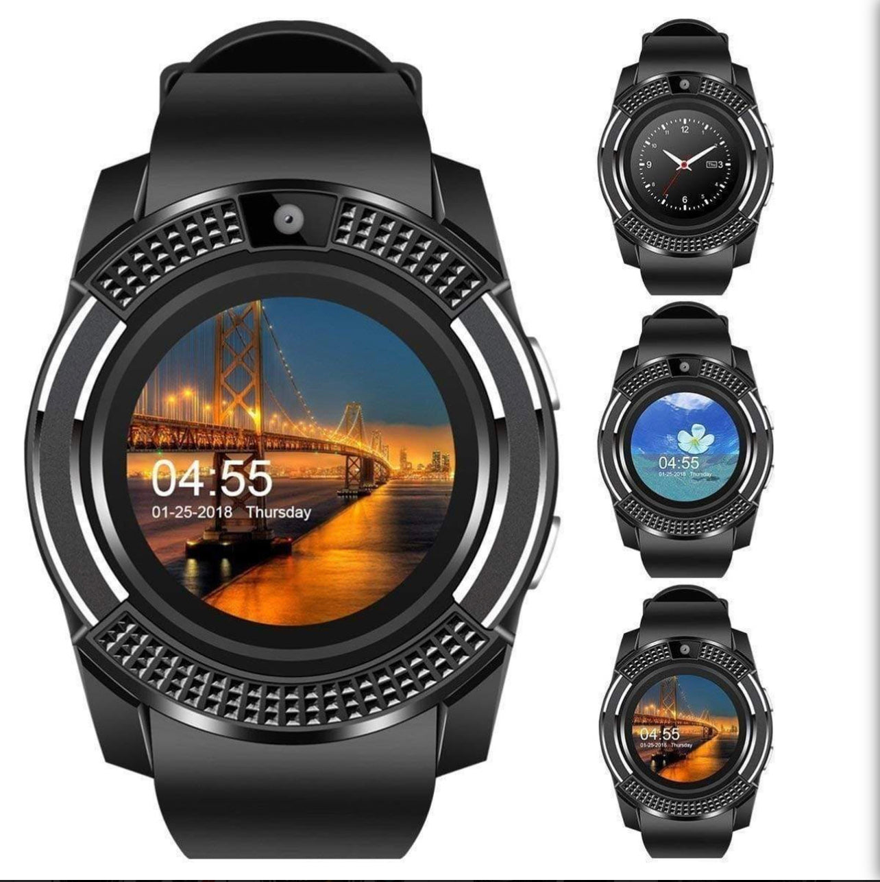 V8 Smartwatch Bluetooth Smart Watch Touch Screen Wrist Watch