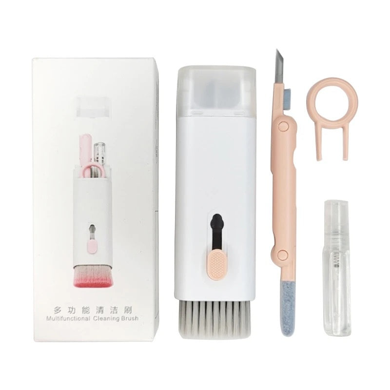 Mobile Phone Dust Brushes Kit Universal Keycap Puller Kit Retractable Headphone Clean Pens for Headset Dust Cleaning