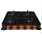 4 Plate Black European Style Gas Stove