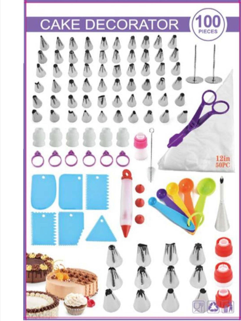 100 Piece Cake Decorating Set