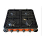 4 Plate Black European Style Gas Stove