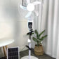 Solar Fan Rechargeable Stand Fan with FREE Solar Panel 3 Modes 16 Inches 45cm Stand Fan with USB/Light AC/DC White/Black