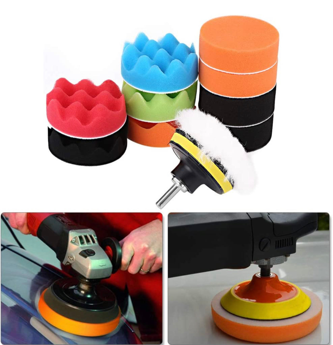 Polishing Pad Kit - Car Polishing Pad with Drill Adapter