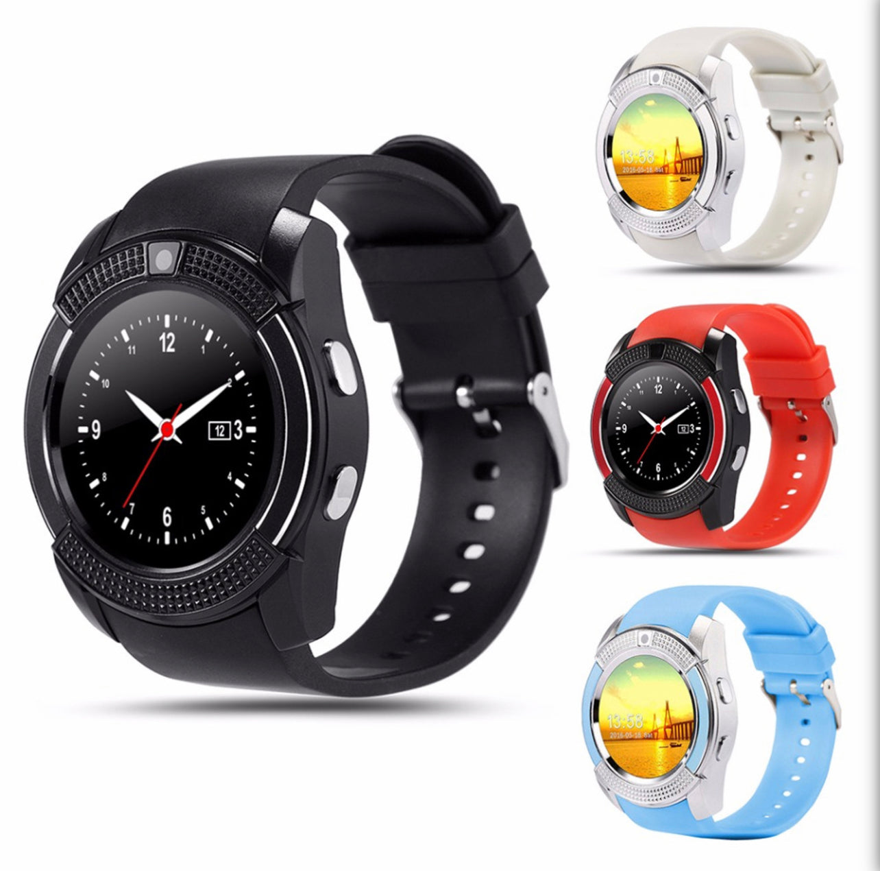 V8 Smartwatch Bluetooth Smart Watch Touch Screen Wrist Watch