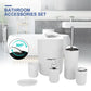 Bathroom Accessories Set Soap Dispenser Toilet Brush Holder for Bathroom 6pc